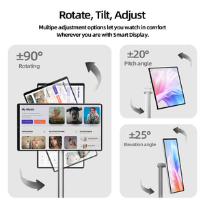 Wholesale 21.5 Inch Battery-Power Smart Mobile Televisions <b>Tv</b> 4g+64g Android Portable on Wheels Indoor Movable <b>TV</b> <b>Stand</b> by Me <b>Tv</b> - Product Image 3