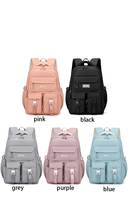 Mochila Escolar Ergonómica Impermeable de Nailon Personalizada de Fábrica, Mochilas Escolares Resistentes al Por Mayor, Bolsa Escolar para Niñas de Gran Capacidad