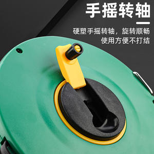 ตลับเมตรเหล็กพลาสติก Tuosen 50 เมตร แบบม้วนเก็บอัตโนมัติ พร้อมตัวล็อคแบบแมนนวล สำหรับงานสำรวจภาคสนาม - Product Image 3