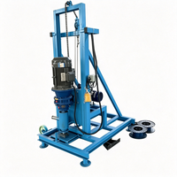 Foreuse portable pour puits d'eau de 150 m, machine de forage de puits compacte pour l'approvisionnement en eau des villages