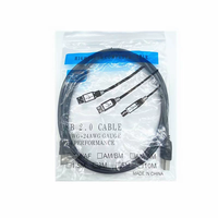 Câble de données USB 2.0 blindé nickelé, USB 2.0 Type A mâle vers Type B mâle, pour imprimante, scanner, 1,5 m, 3 m