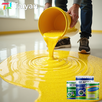 Revêtement de sol liquide époxy imperméable de haute qualité avec sable coloré pour surfaces en granit