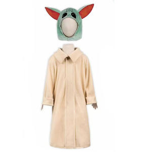 Costume <span class=keywords><strong>de</strong></span> cosplay Alien <span class=keywords><strong>Yoda</strong></span> Bébé, chapeau, costumes d'Halloween, robe mandalorienne, cape, vêtements, garçons, filles, déguisement mignon - Product Image 4