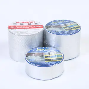 Papel de aluminio, cinta intermitente de butilo, sellador adhesivo impermeable, cinta de butilo, cinta de goma a prueba de fugas