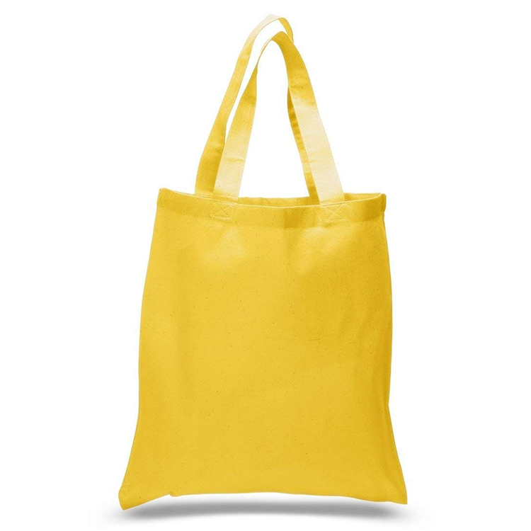 High quality foldable shopping tote canvas bags with custom printed logo