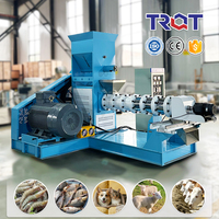 Machine extrudeuse d'aliments pour poissons à haute productivité de 2 tonnes/h, machine de fabrication d'aliments flottants, machine extrudeuse automatique d'aliments pour chiens