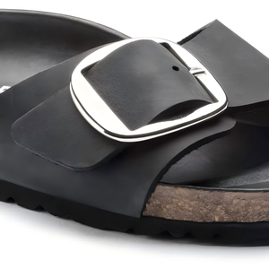 Sandali Unisex con Fibbia Grande in Sughero, Ciabatte Regolabili in Pelle, Pantofole Ortopediche Estive per Uomo e Donna - Product Image 2