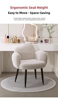 Tabouret de maquillage pour femme, idéal pour le nail art, ensemble table et chaise de coiffeuse, mobilier métallique pour la maison, chaise de salon avec dossier