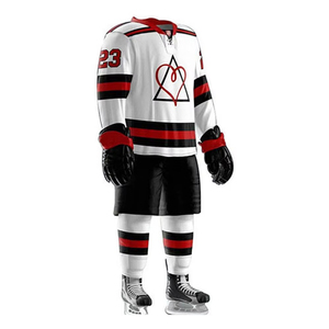 Venta al por Mayor de Camisetas de Hockey sobre Hielo Deportivas Transpirables con Costuras Superiores y Número de Todos los Equipos, la Mejor Calidad - Product Image 2