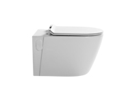 WC suspendu mural en céramique de luxe européen avec réservoir dissimulé sans réservoir pour salle de bain