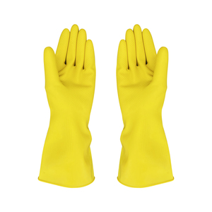 2023 China, venta al por mayor, precio competitivo, limpieza de cocina para el hogar, protectores para lavar platos, guantes largos de látex de goma amarillos - Product Image 5
