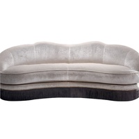 Luxus moderne minimalist ische Möbel modulare Samt U-förmige weiße Sofas Set Designs und Preis Wohnzimmer