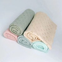 Amazon Offre Spéciale Prix d'usine OEM ODM couverture tricotée en coton personnalisée pour bébé quantité minimale de commande bas