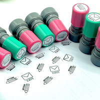 Tampon auto-encreur personnalisé pour bureau, entreprise, logo personnel, tampon flash, authentification de documents scolaires, impression claire et durable