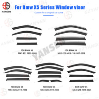 Aksesoris Deflektor Visor Jendela PC untuk BMW X5 E53 F15 G05 G18 1999-2025, Pelindung Hujan Matahari, Anti Asap, Anti Angin