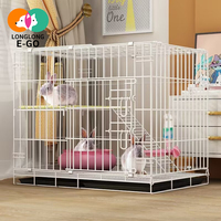 Großer Faltbarer Katzenkäfig mit Zwei- oder Dreistufigem Design Innen-Katzenhaus Tiergehege für Katzen und Kleine Hunde zu Hause