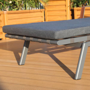 Chaise longue de jardin en <span class=keywords><strong>corde</strong></span> <span class=keywords><strong>tressée</strong></span> pour l'extérieur, au bord de la piscine, pour la plage - Product Image 2