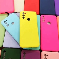 Étuis en silicone de 2.0mm pour infinix/xiaomi 12/samsung a13, housse de téléphone avec tissu intérieur, plusieurs couleurs, prix d'usine