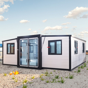 20ft & 40ft mở rộng đúc sẵn thép container nhà thiết kế hiện đại 2-4 phòng ngủ Windproof kháng tòa nhà văn phòng - Product Image 1