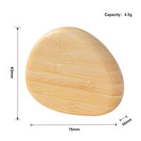 Innovation Emballage cosmétique écologique Coussin de luxe Fond de teint vide Boîtier compact rond en métal blush magnétique