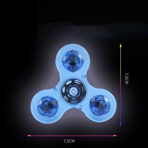 LED Light Fidget Spinner Finger <b>Toy</b> Hand Spinner Glow in Dark Metal Stress Reduction and Anxiety Relief for Children Outdoor Use - Product Image 5