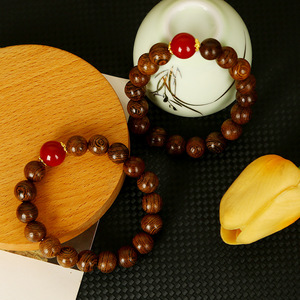 Perles en bois de santal rondes pour la fabrication de bracelets, matériel pour cadeau personnel, AliExpress Printemps 2025 - Product Image 1