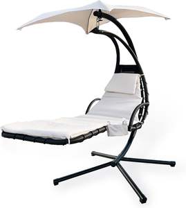 Nuevo stock de hamaca colgante <span class=keywords><strong>con</strong></span> marco de base resistente <span class=keywords><strong>con</strong></span> funda de cojín de repuesto y tela de paraguas - Product Image 1