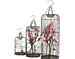 Dekoratif Antika yuvarlak düğün Kuş Kafesi jaula decorativas dekor kuş kafesi