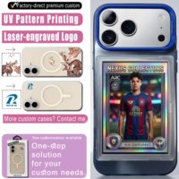 Funda Premium para Teléfono con Diseño de Tarjeta Coleccionable, Color Sólido, Resistente a Impactos, para iPhone 17 16 15 Pro Max