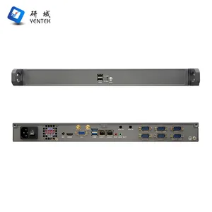 Customized Intel I5 Server 1U Standard Rack Mounting Mini Pc Dual Lan 6 Com Wifi 3g/4g Module Pfsense Router Firewall Pc