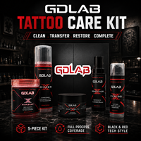 Kit professionnel de nettoyage et de soin des tatouages, papier transfert pour tatouage en gros, ensemble de soins post-tatouage pour studio de tatouage OEM