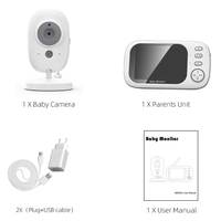 Vente en gros de moniteurs vidéo numériques intelligents pour bébés avec écran LCD couleur portable de 4 pouces, Wifi, caméras de sécurité et audio