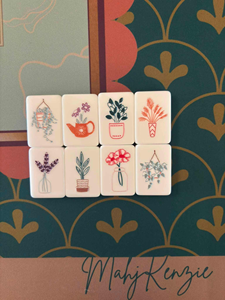 New Hot Sale Modern Portable Coffee Bean Themed Acrylic American Mahjong Tiles Travel-Friendly Creative Brand in Stock - Product Image 4