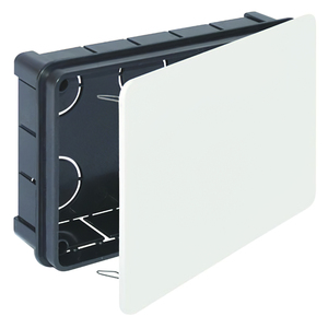 Scatola per montaggio a incasso con coperchio 160 x 100 x 45 mm. - Product Image 1