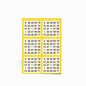 Proveedor de Tarjetas de Bingo Personalizadas, Diseño Profesional, Impresión de Tarjetas de Bingo para Juegos Familiares, Tarjetas de Rompecabezas - Product Image 1