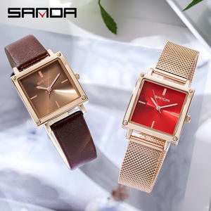 Reloj Deportivo de Negocios para Mujer SANDA 1068, Reloj de Pulsera de Cuarzo Analógico con Esfera Grande, Elegante y Vintage, con Correa de Acero Inoxidable - Product Image 5