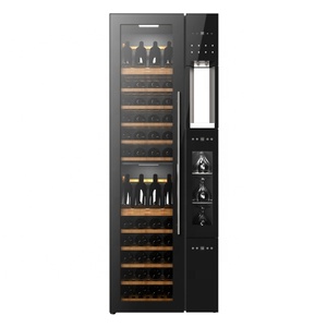 Cave à vin et distributeur de vin intégrés pour 64 bouteilles, réfrigérateur et distributeur de vin SL-112, capacité 64 bouteilles - Product Image 4