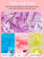 Bombes de bain et boules effervescentes artisanales emballées individuellement - Coffret cadeau végétalien de luxe, utilisation portable et jetable pour les voyages et le bain à domicile