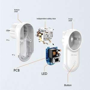 Nueva llegada WiFi inteligente UE inteligente Wifi potencia de largo alcance Control remoto Wifi Ble enchufe de salida con lámpara de noche LED - Product Image 5