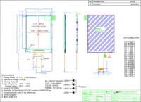 Module d'affichage LCD TFT 18P SPI 240x320 IPS ST7789, circuit intégré de pilote, mini écran couleur, rétroéclairage LED 2.8 pouces, FPC 30 broches