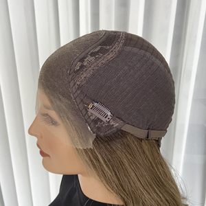 Nouvelle perruque en dentelle frontale européenne vierge de haute qualité, fabriquée en usine, à bas prix, cheveux humains, CT7 Espresso, sans colle, perruque en dentelle frontale pour femmes, HD - Product Image 6