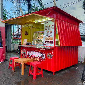 Contenedor Plegable y Expandible de Acero Prefabricado en China 2025, Cafetería, Restaurante, Kiosco, <span class=keywords><strong>Bar</strong></span> - Product Image 1