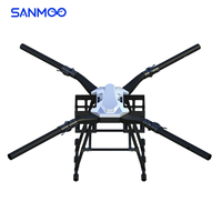 Sanmoo FLY80 Hochleistungs-8-Rotor-Octocopter-Rahmen aus Kohlefaser, faltbare UAV-Struktur für Stromleitungsinspektion, 80 kg