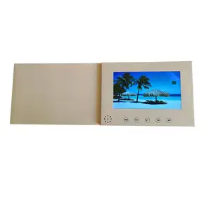 定制盒视频游戏定制盒包装屏幕礼品印刷高品质液晶视频宣传册名片产品