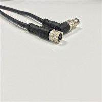 M8 Aviation Plug Connecteur de capteur à trois cœurs à quatre cœurs 3 sténopé 4P Bent Straight Waterproof Connecting Wire Connecteurs circulaires