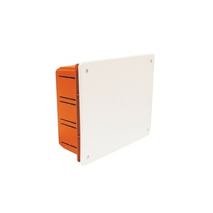 Flush-mounted Junction Box 10x12 <b>White</b> With Orange Side <b>Panel</b> For Electrical Connections - Product Image 1