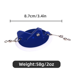 45mm -107mm pêche directionnelle en haute mer connexion ronde plongeur profond avec disque de plongée à la traîne réglable à pression - Product Image 5