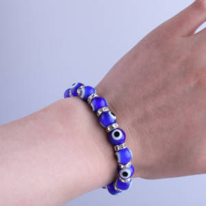 Bracelet religieux porte-bonheur pour femmes et hommes, bijou islamique, avec anneaux en cristal, extensible, 2021 - Product Image 2