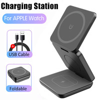 Agent de dropshipping Chargeur sans fil magnétique pliable 3 en 1 15w Charge rapide Support de téléphone portable