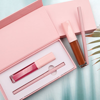 Nouveau Kit de Rouge à Lèvres Mat et Crayon à Lèvres Rose de Luxe à Marque Privée